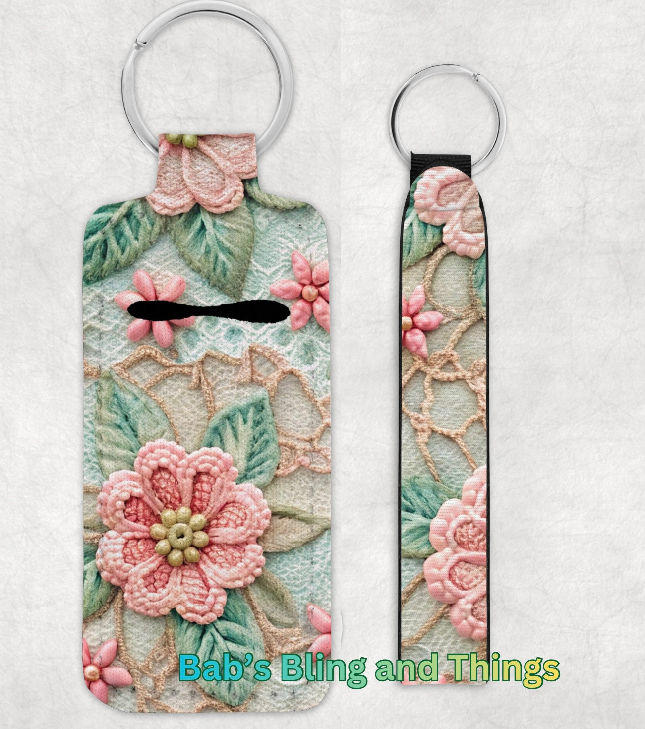 Lip Balm Holder and Wristlet Set